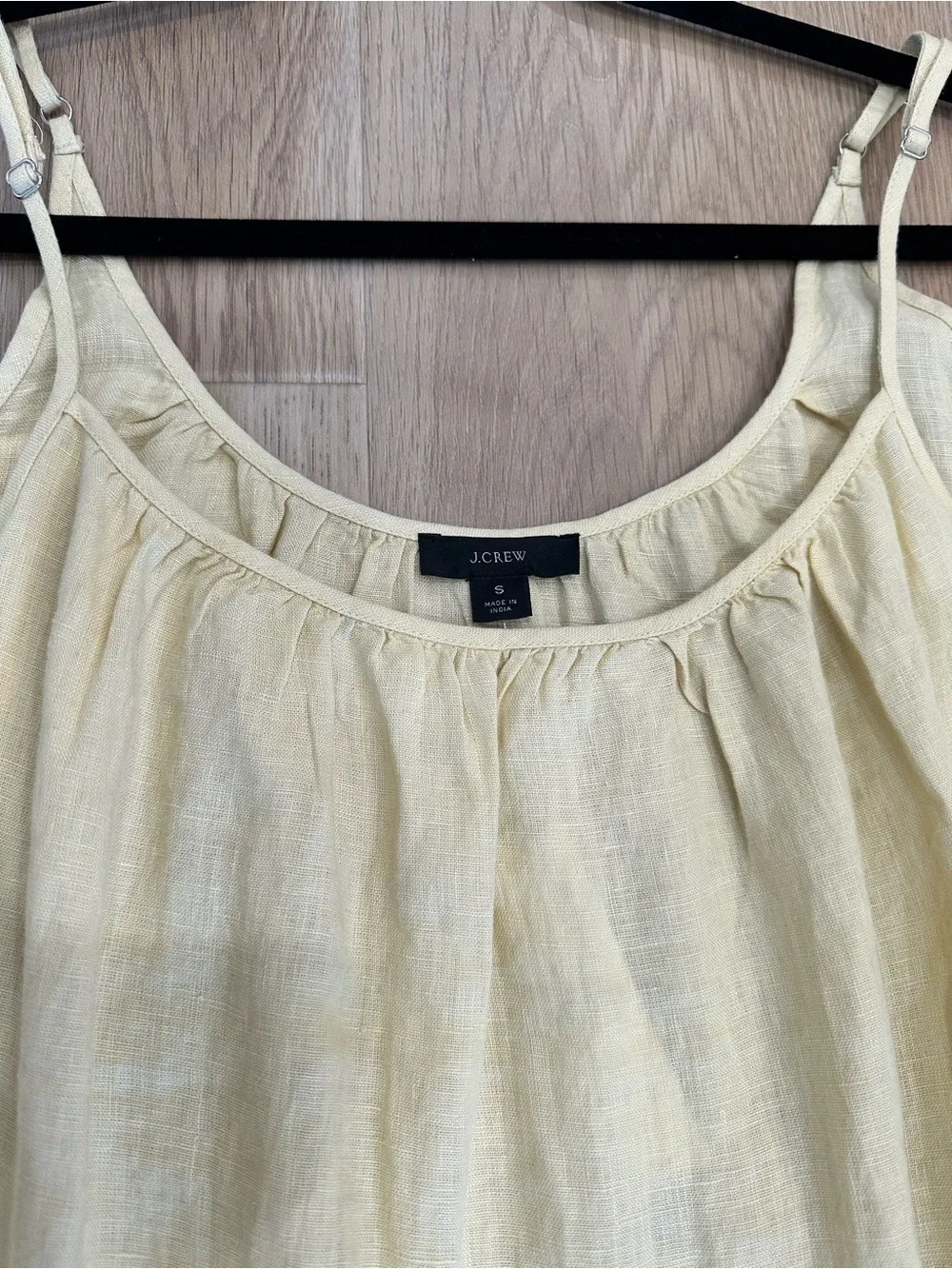 J. Crew Yellow High-Low Slip Dress